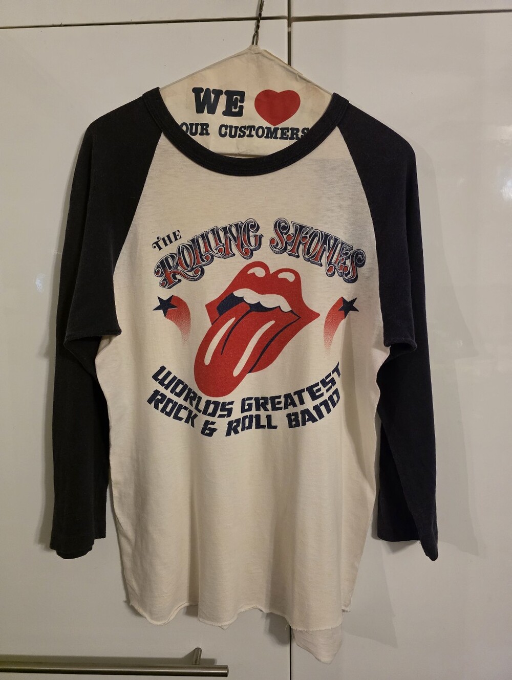 The Rolling Stones 1978 Some Girls Tour World's Greatest Rock+Roll Jersey.
